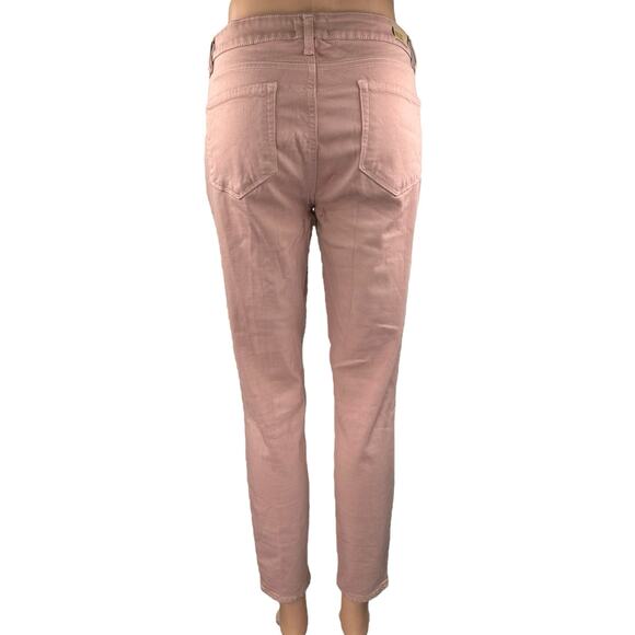 Paige Verdugo Ankle Women's Pink Skinny Leg Low Waist Trousers Pants Size 30 - Picture 3 of 5